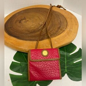 Vintage 80’s Moni Moni Red Wallet on a Strap